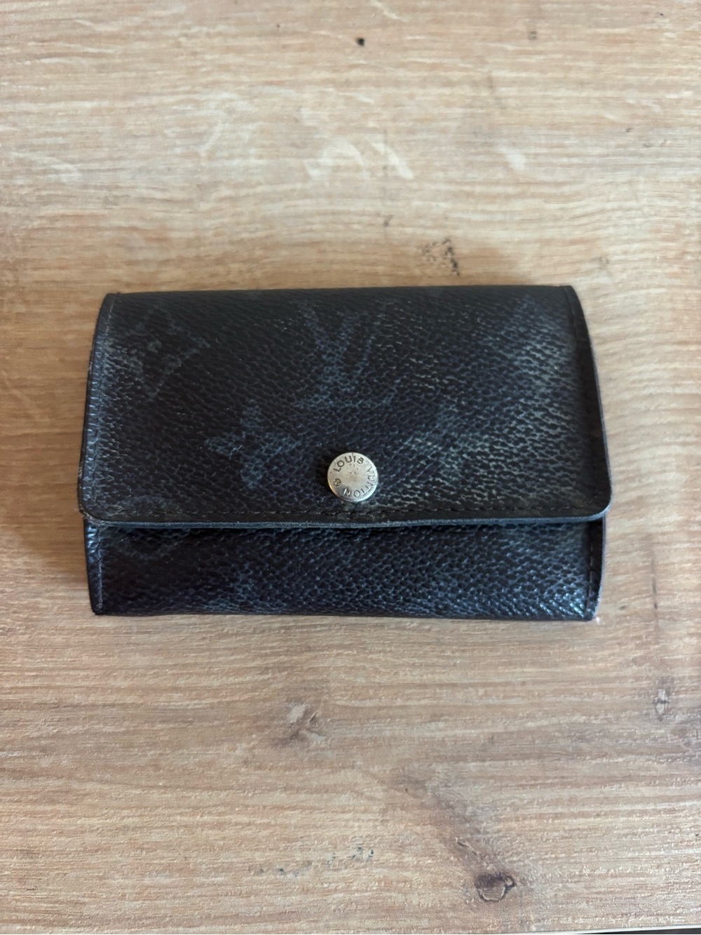 Louis Vuitton Dark Brown Monogram Canvas Snap Wallet key holder